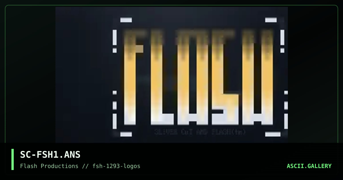 SC-FSH1.ANS, by sliver cut, 1993