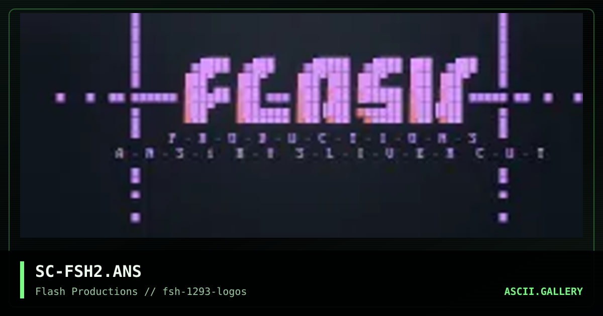 SC-FSH2.ANS, by sliver cut, 1993