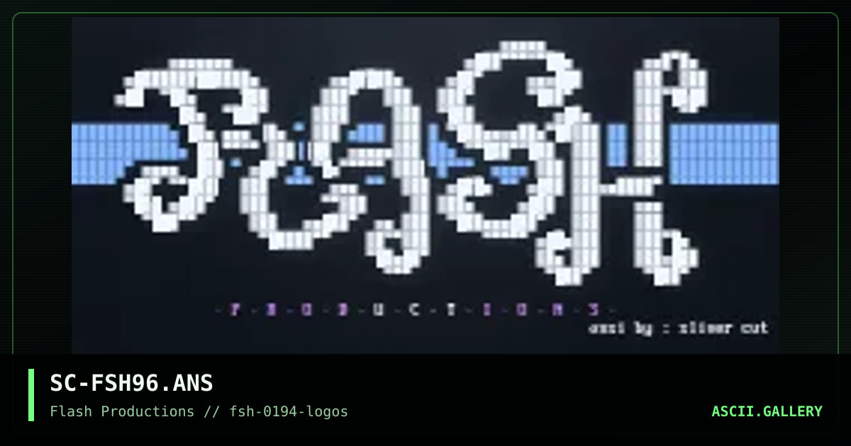 SC-FSH96.ANS, by sliver cut, 1994