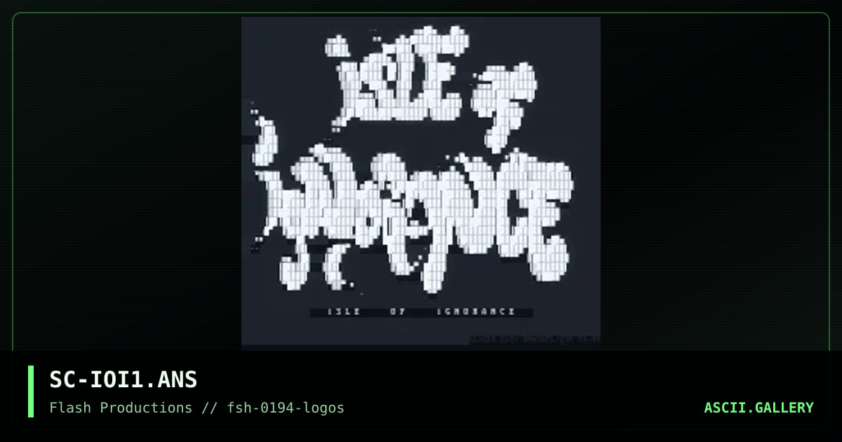 SC-IOI1.ANS, by sliver cut, 1994