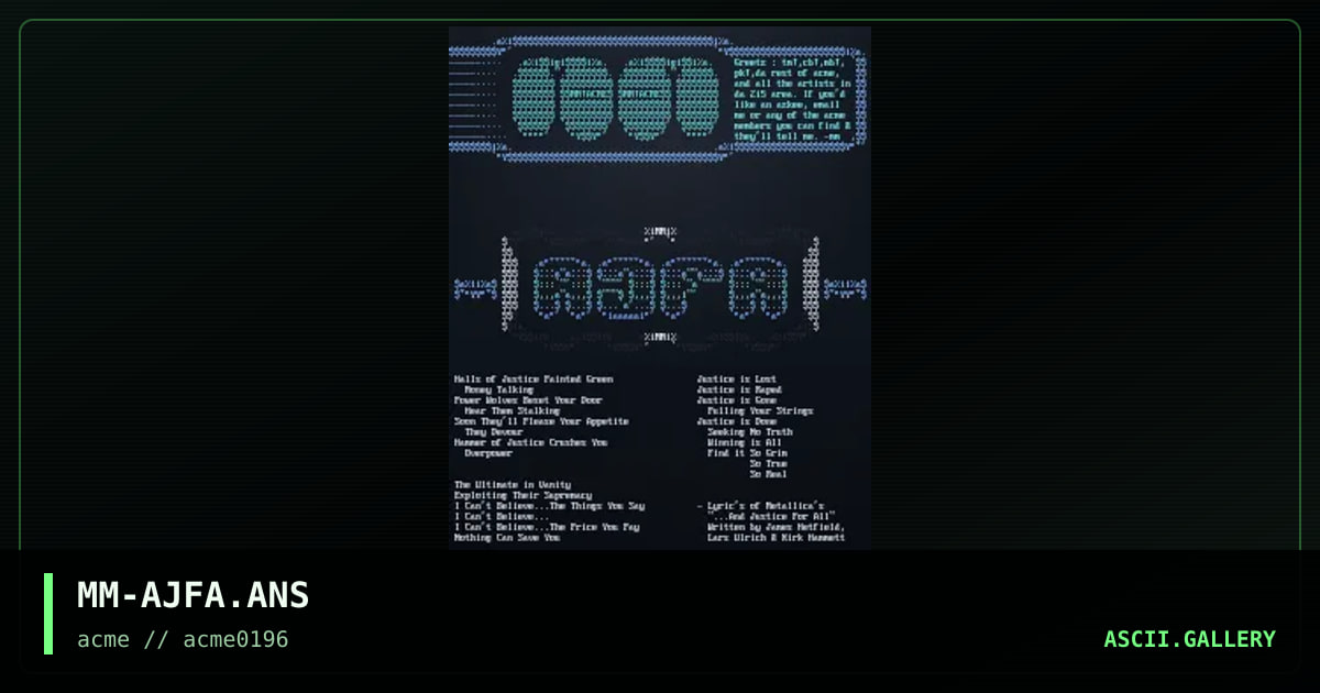 ...Ajfa ad, by metalman, 1996