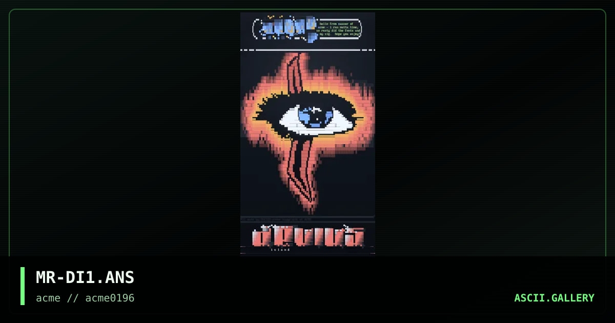 devil's island, by mauser, 1996