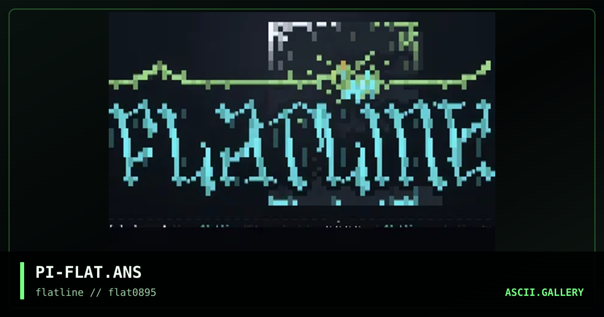 flatline, by pile, 1995