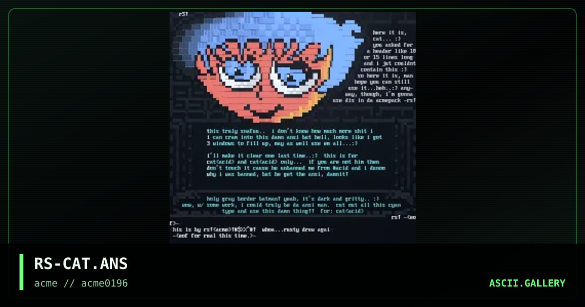ansi for cat<acid>, by rusty, 1996