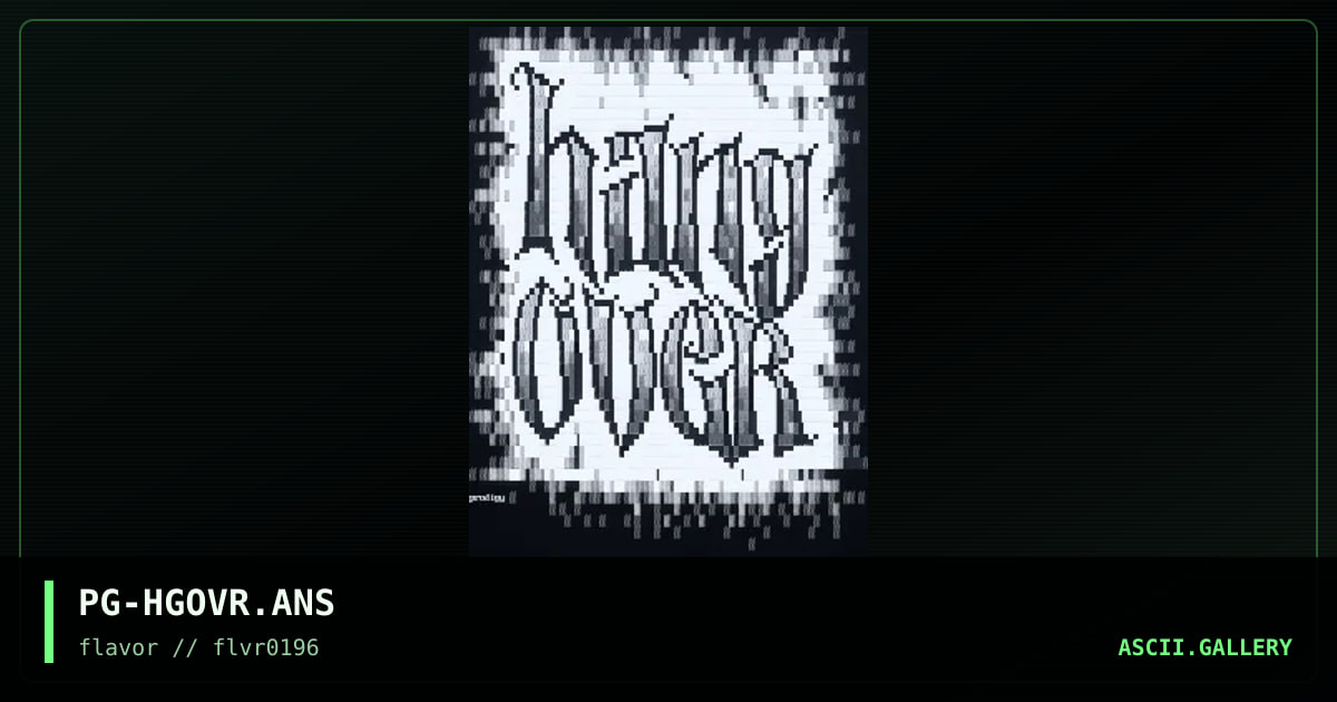 hangover, by prodigy, 1996