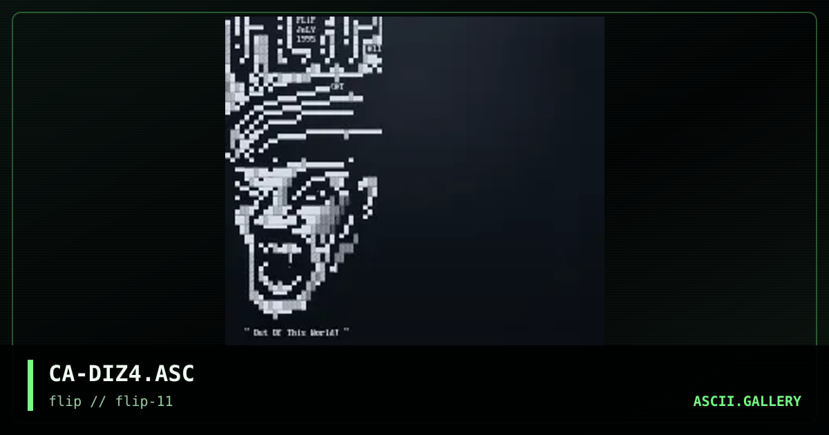 FLiP #11 ReLeaSe File_Id.Diz, by catastrophe, 1995