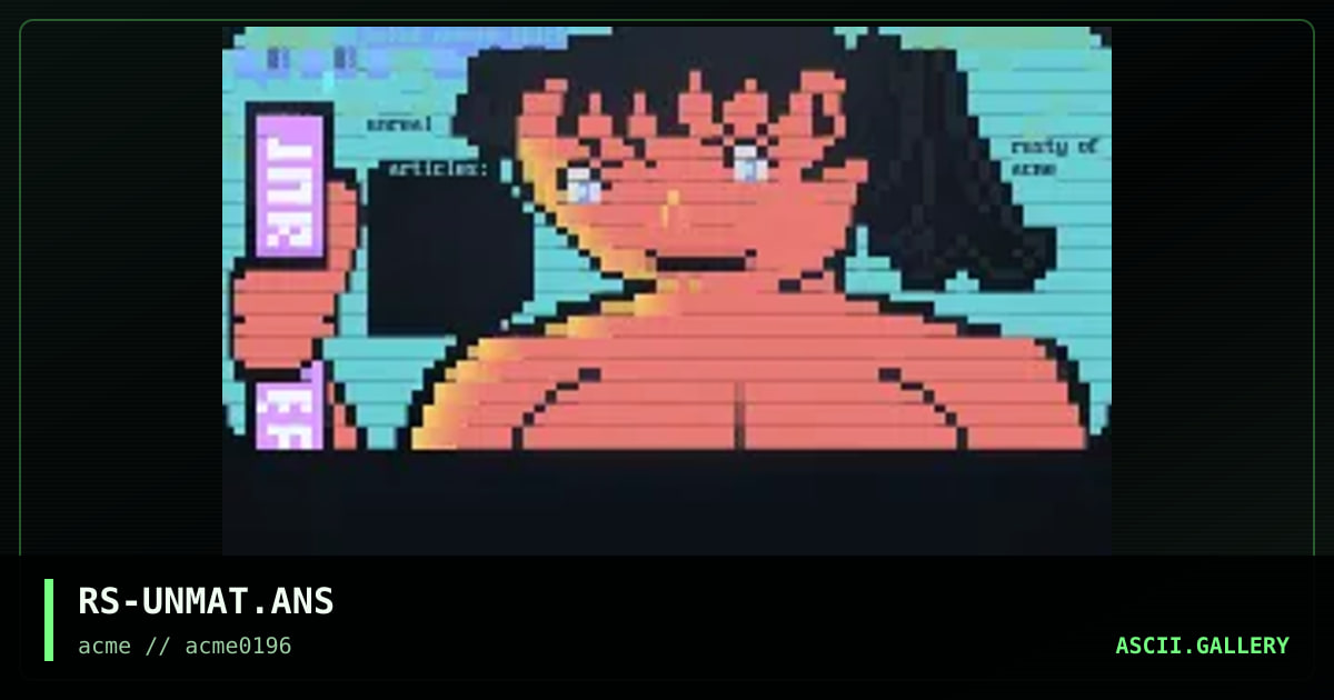 Naked Mentos Chick, by rusty, 1996