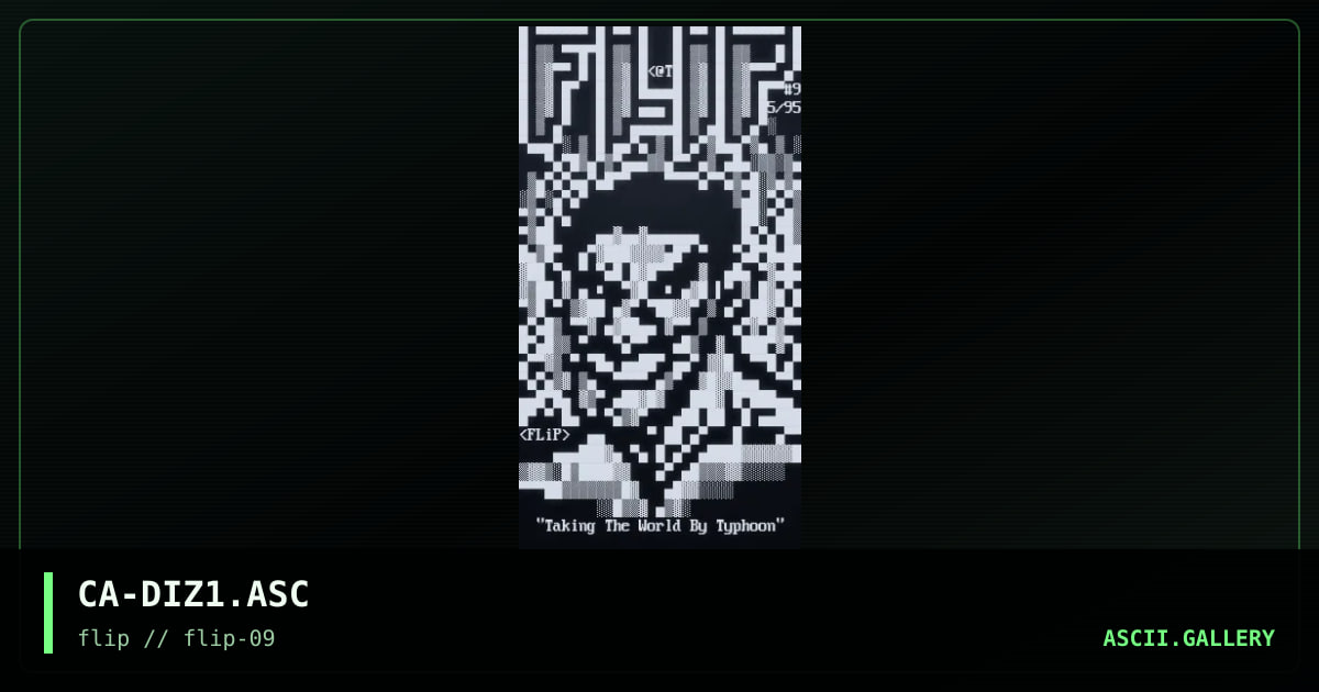 FLiP PRoDuCTioNS #9 file_id.diz, by catastrophe, 1995