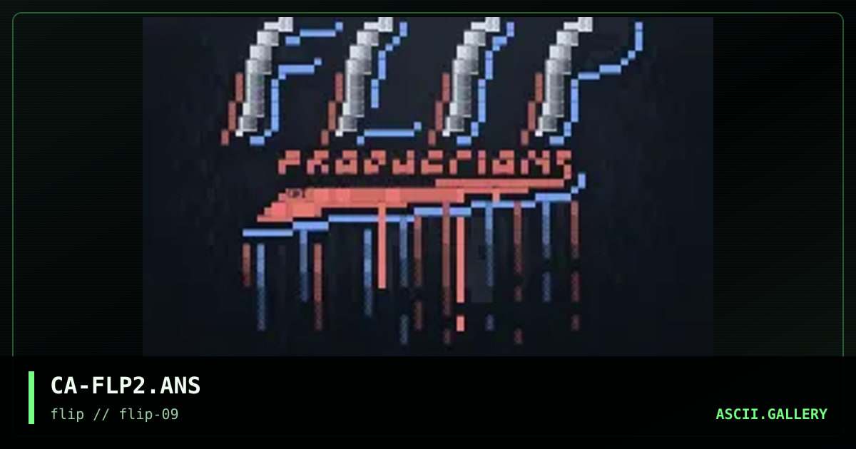 FLiP PRoDuCTioNS Logo, by catastrophe, 1995