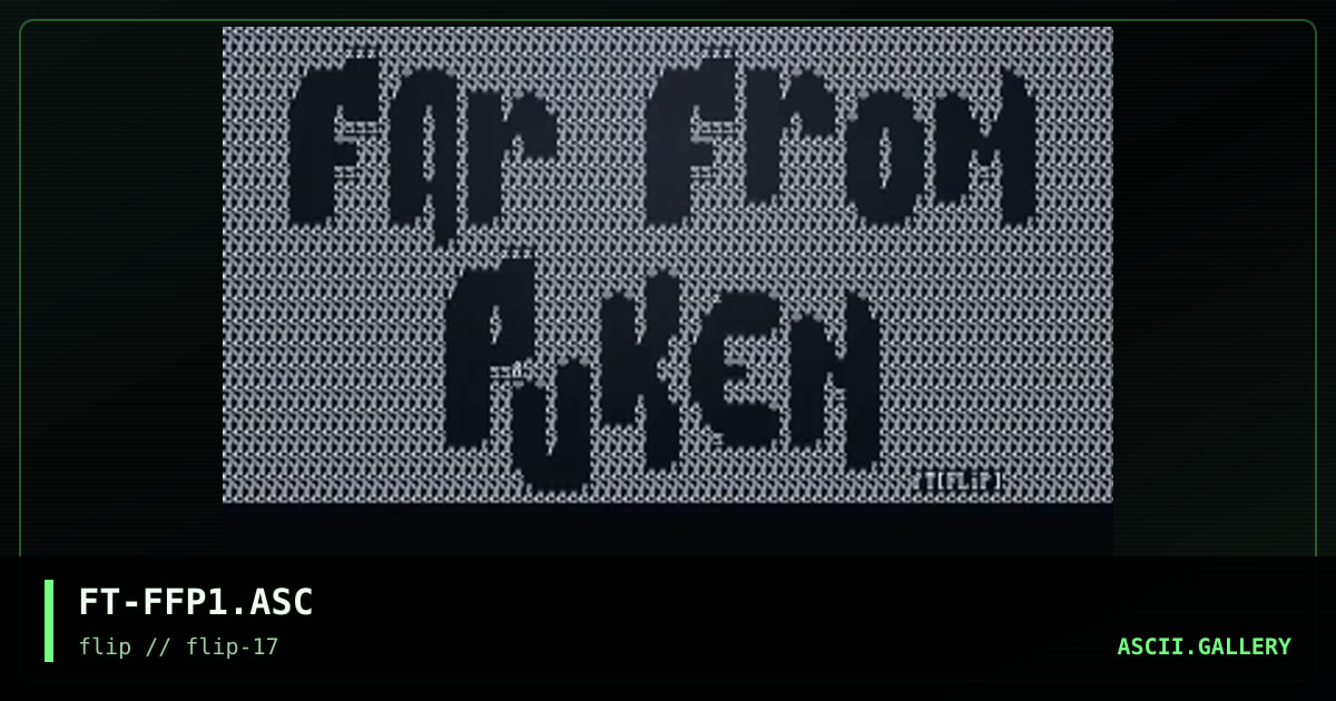 Far From Puken, by faust, 1996