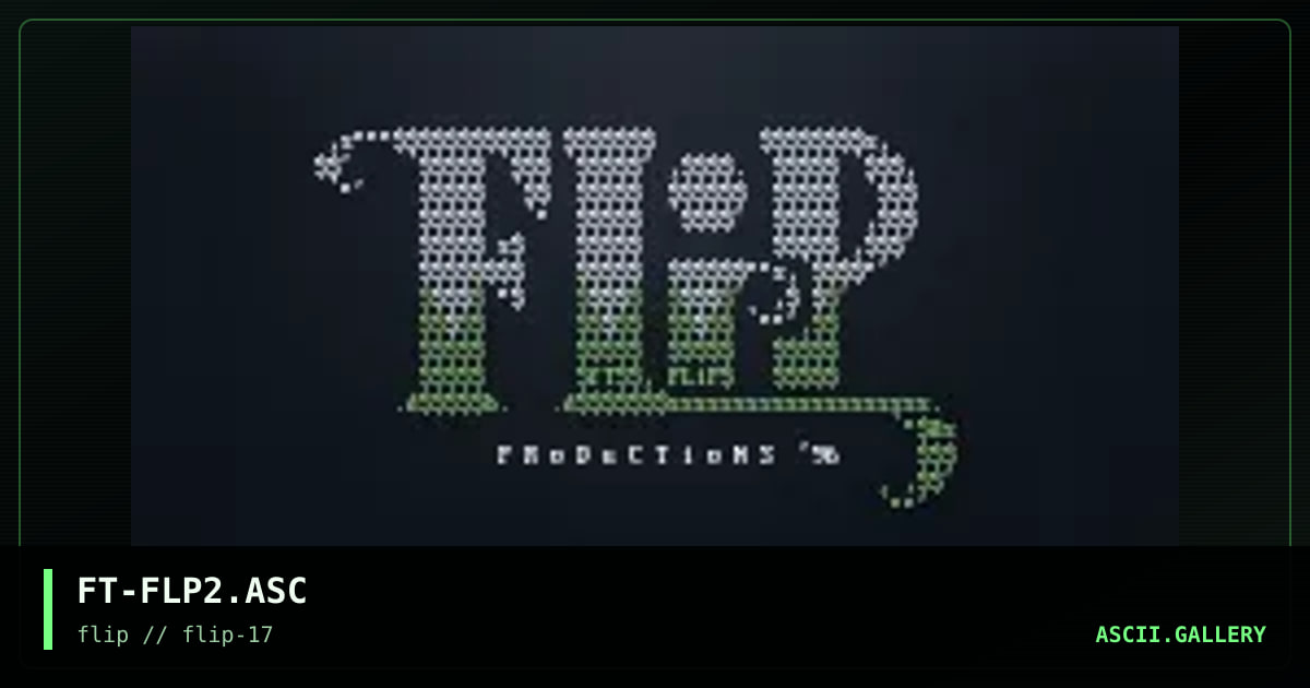 FLiP Productions, by faust, 1996