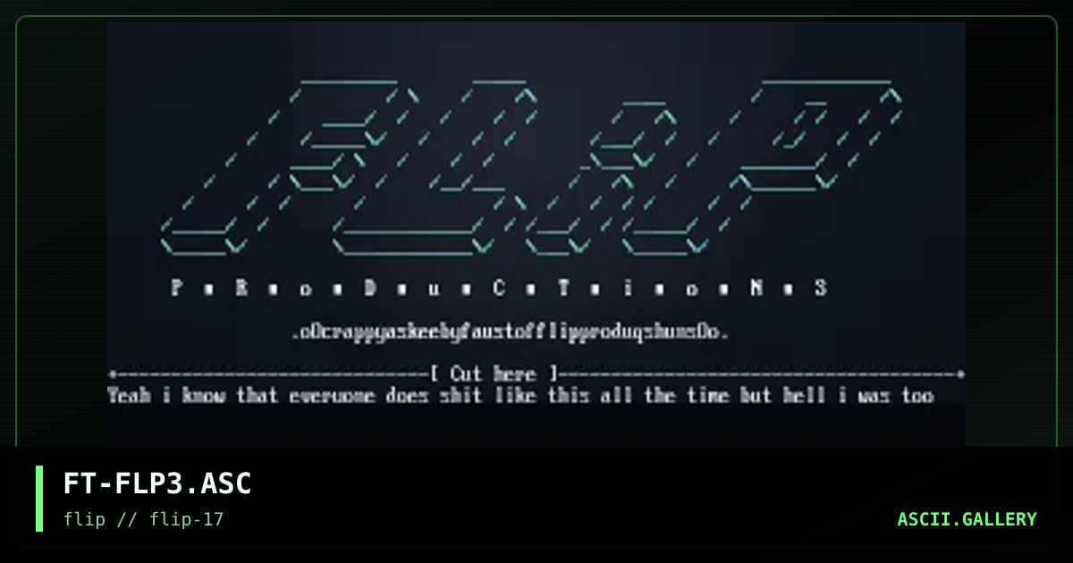 FLiP Productions, by faust, 1996