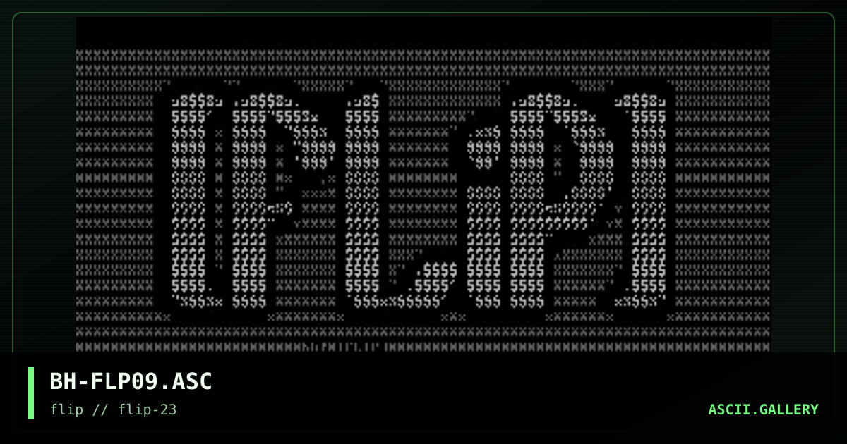 FLiP Productions, by blenderhead, 1996