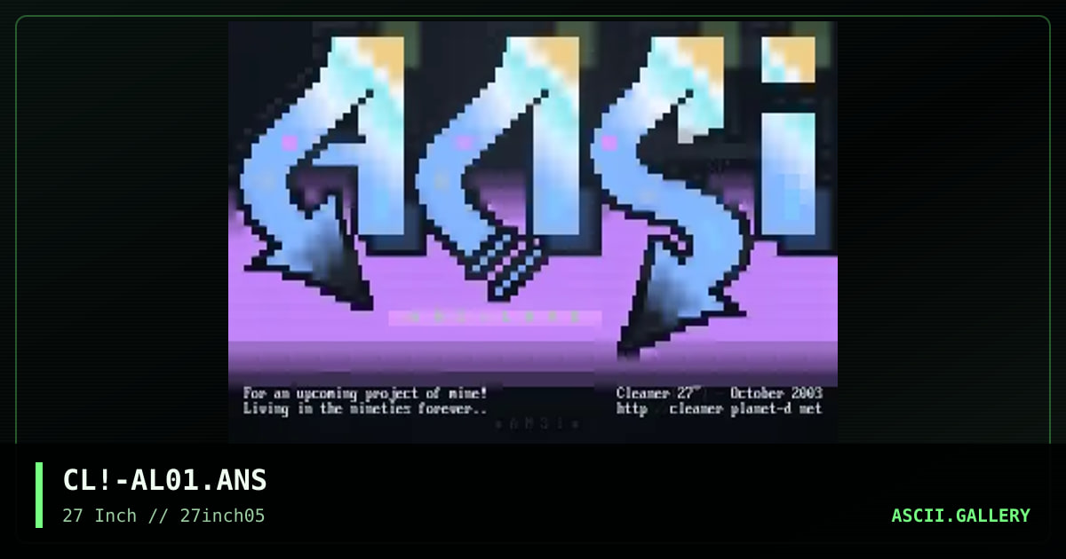 CL!-AL01.ANS, by cleaner, 2003