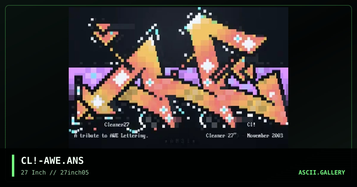 CL!-AWE.ANS, by cleaner, 2003