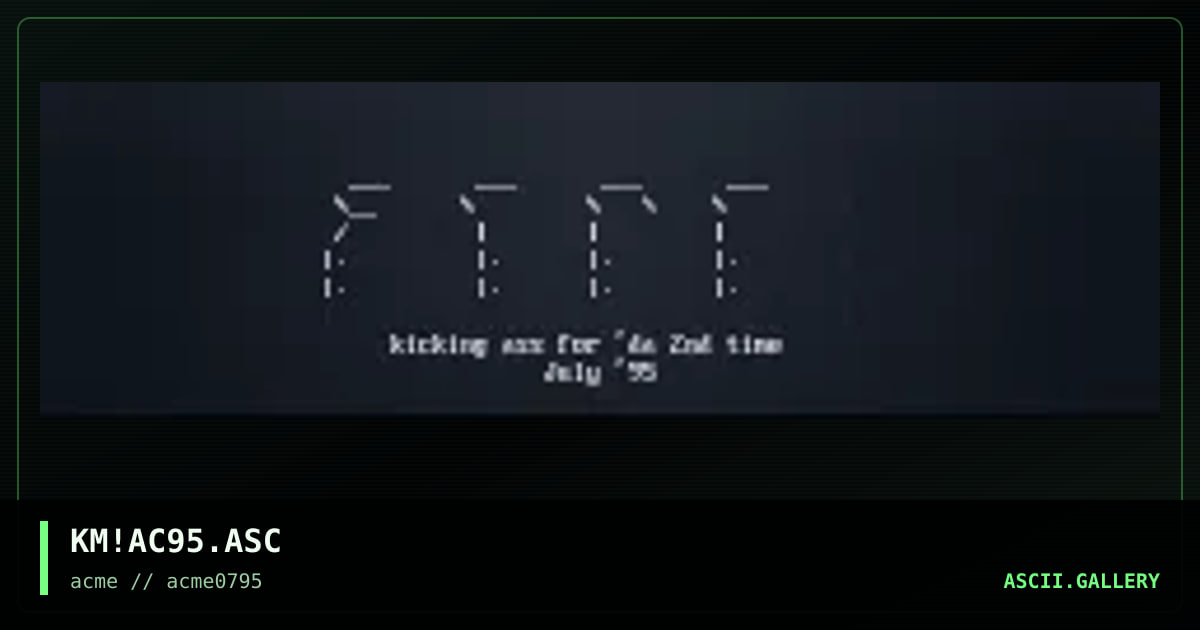 Acme Promotional, by kermur, 1995