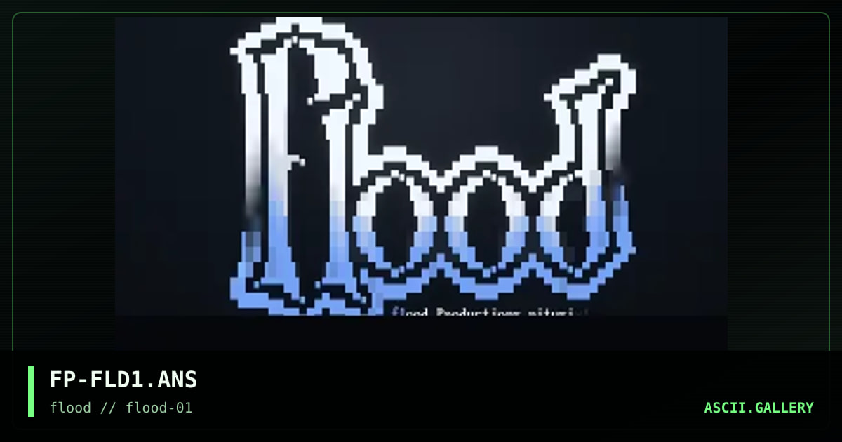 Flood Promo Logoo, by forsaken prophet, 1996