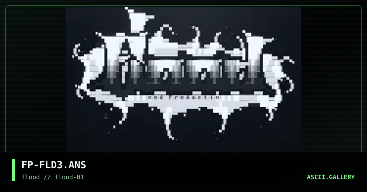 Flood Promo loogoo #3, by forsaken prophet, 1996