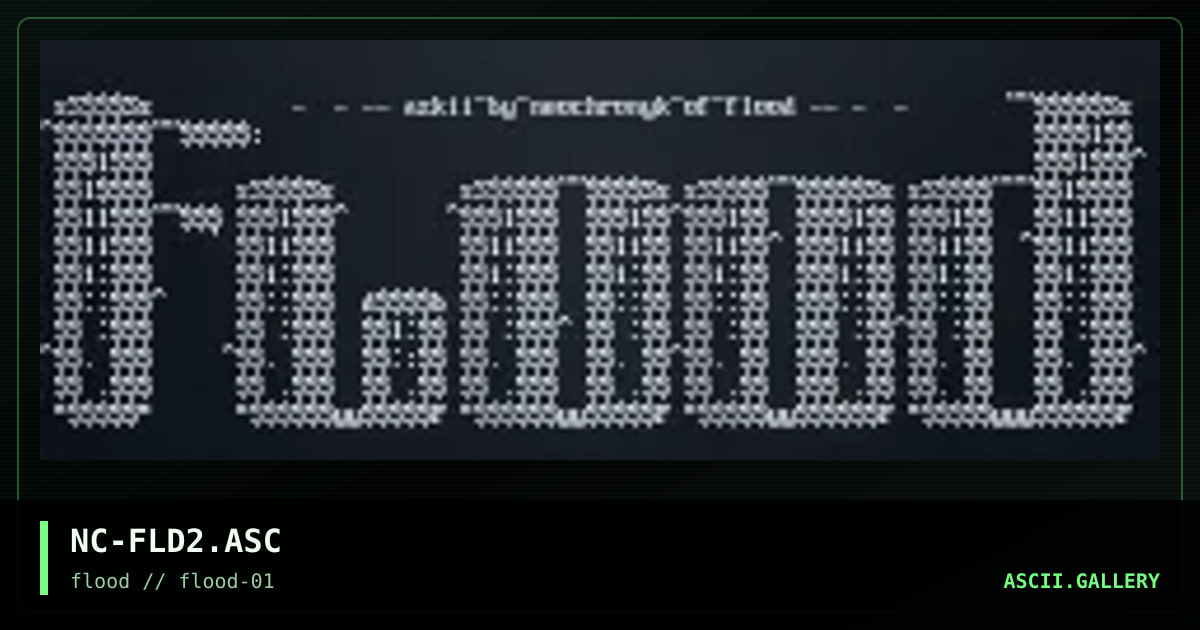 Flood promo #2, by neochronyk, 1996