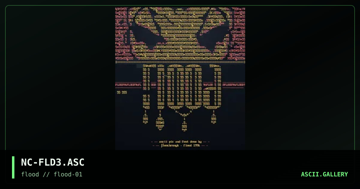 Flood Pic #1, by neochronyk, 1996