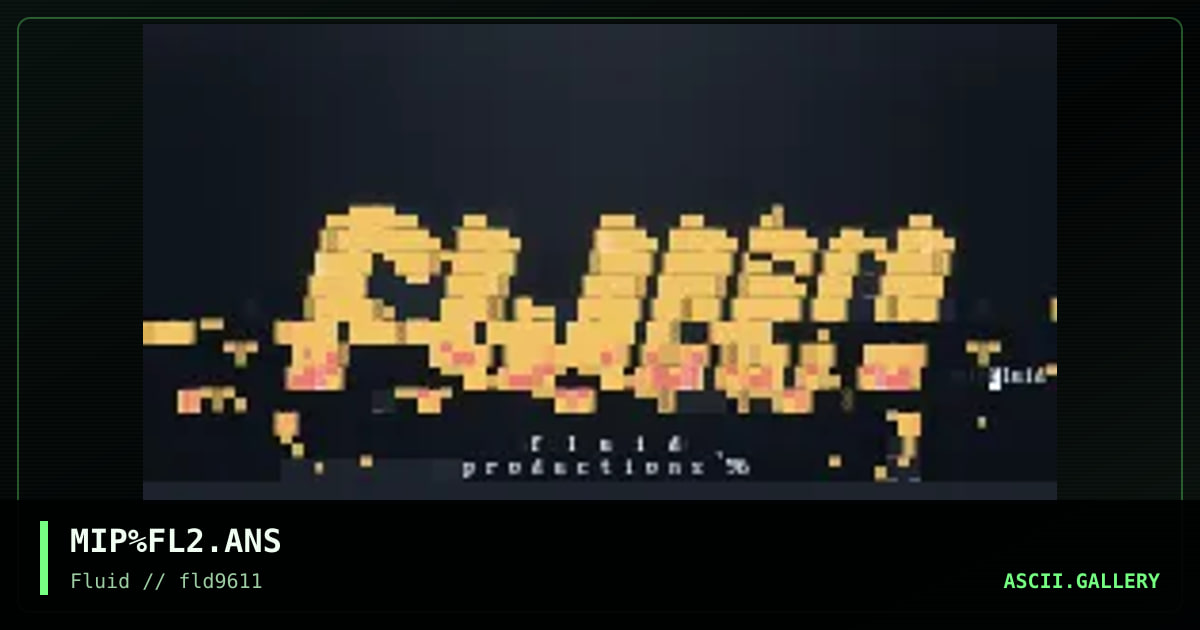 Fluid logo, by mindphreak, 1996
