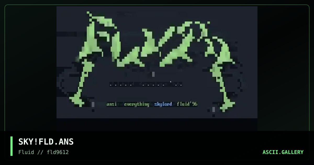 fluid promotiOn, by skylord, 1996
