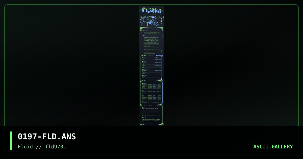 -> fluid 9701 nfo <-, by skylord, 1997