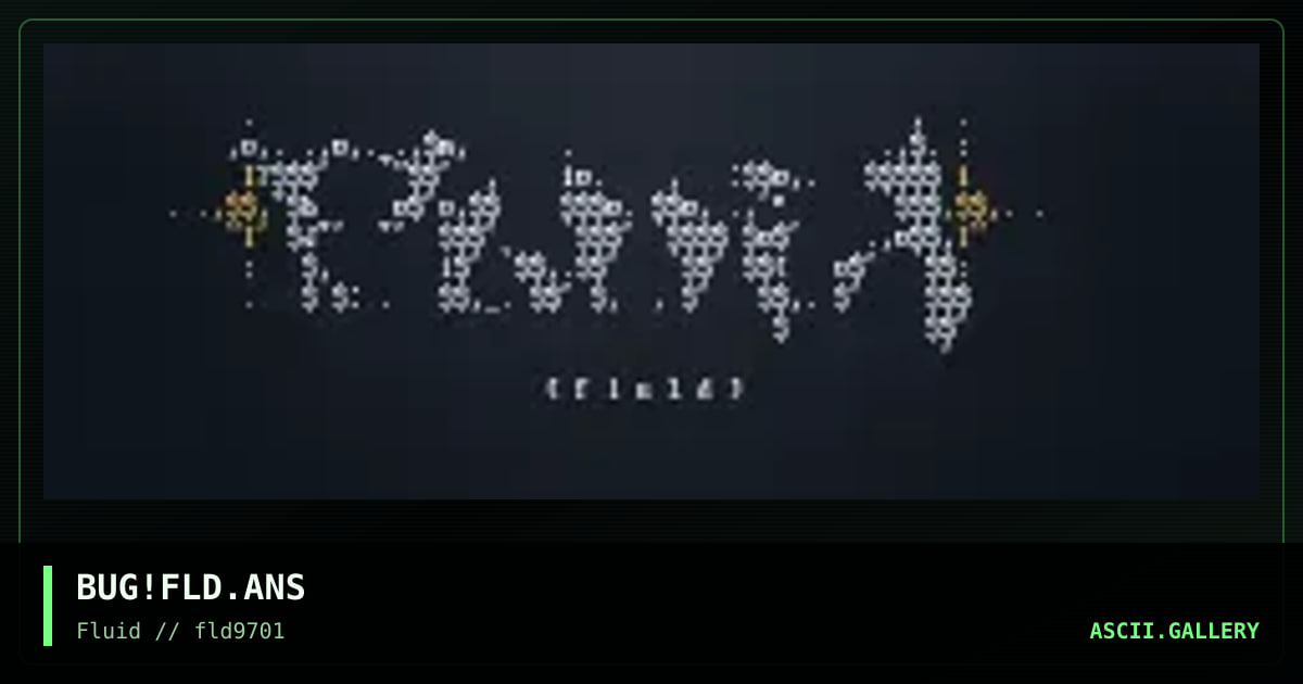 fluid logo!, by buggie, 1997