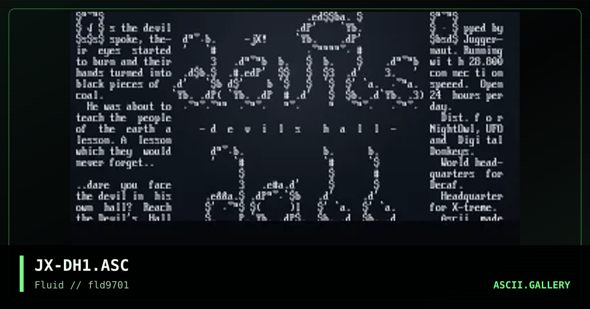 dEViLS hALL - thE fiNAL oDDESEY.., by jinx, 1997
