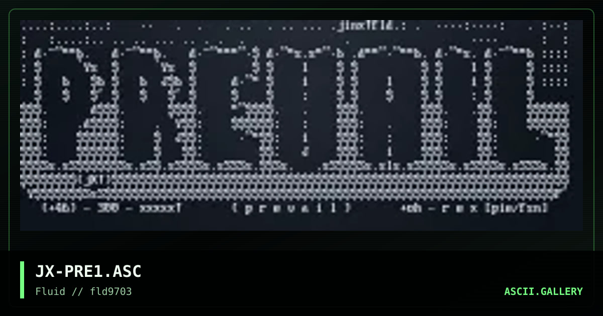 _pREVAiL->, by jinx, 1997