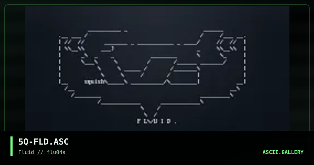 Fluid logo, by squish, 1999