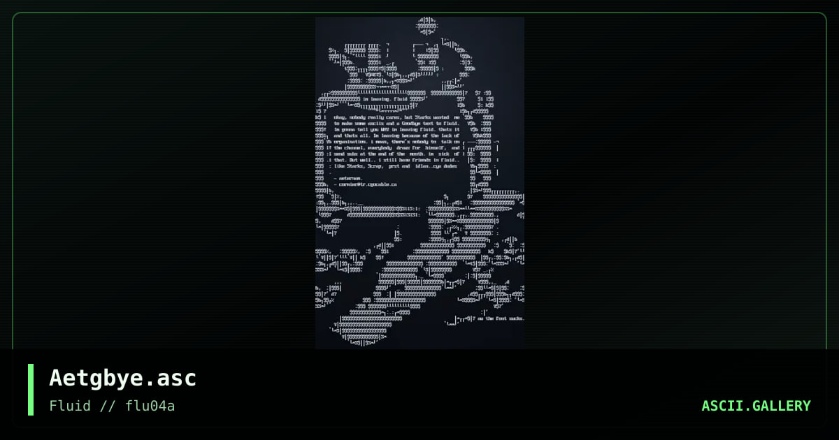 Good byw to Fluid!, by aeternam, 1999