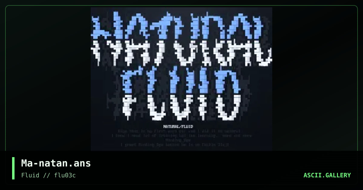Natural Fluid, by minding age, 1999