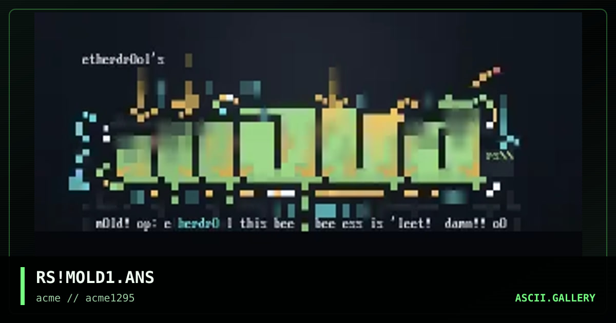 mOld!, by rusty, 1995