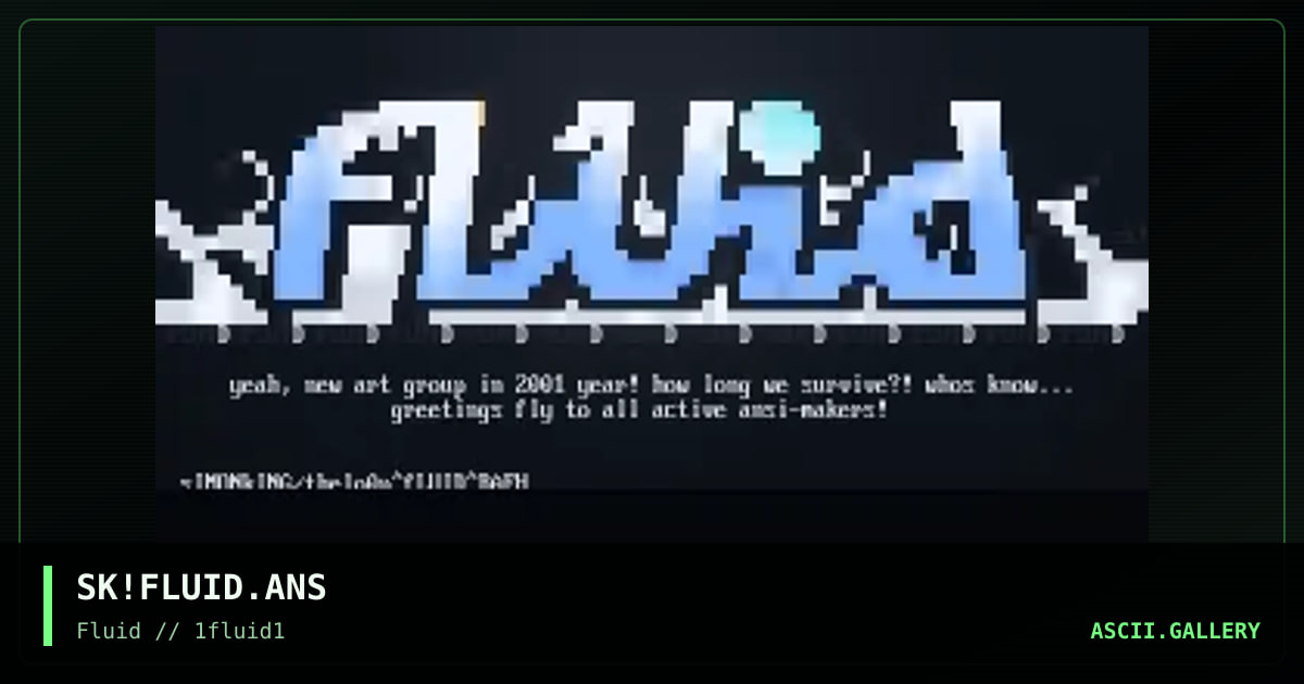 fLUID (blue), by simonking, 2001