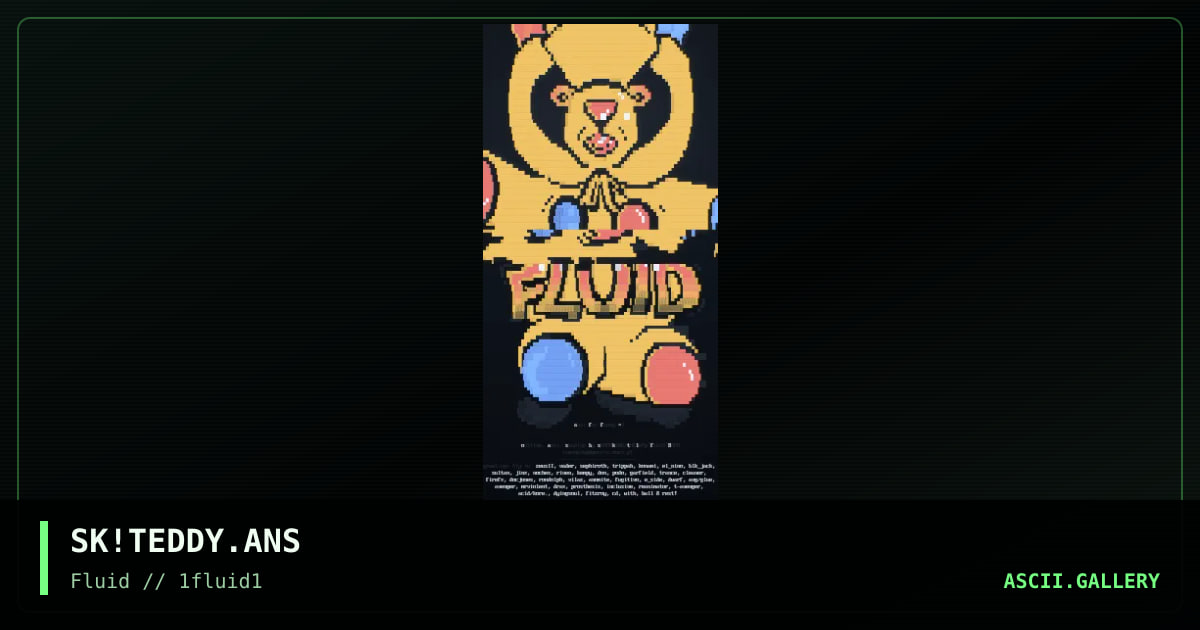 fLUID tEDDY bEAR, by simonking, 2001