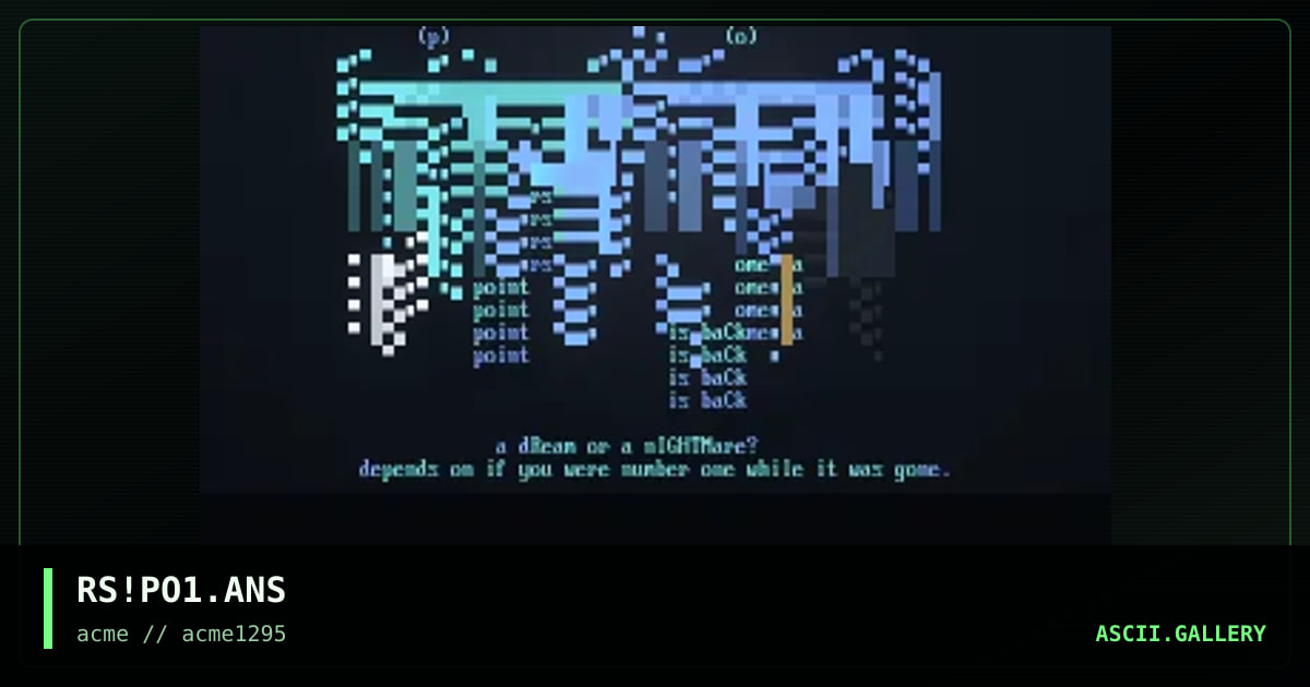 Point Omega is back!, by rusty, 1995