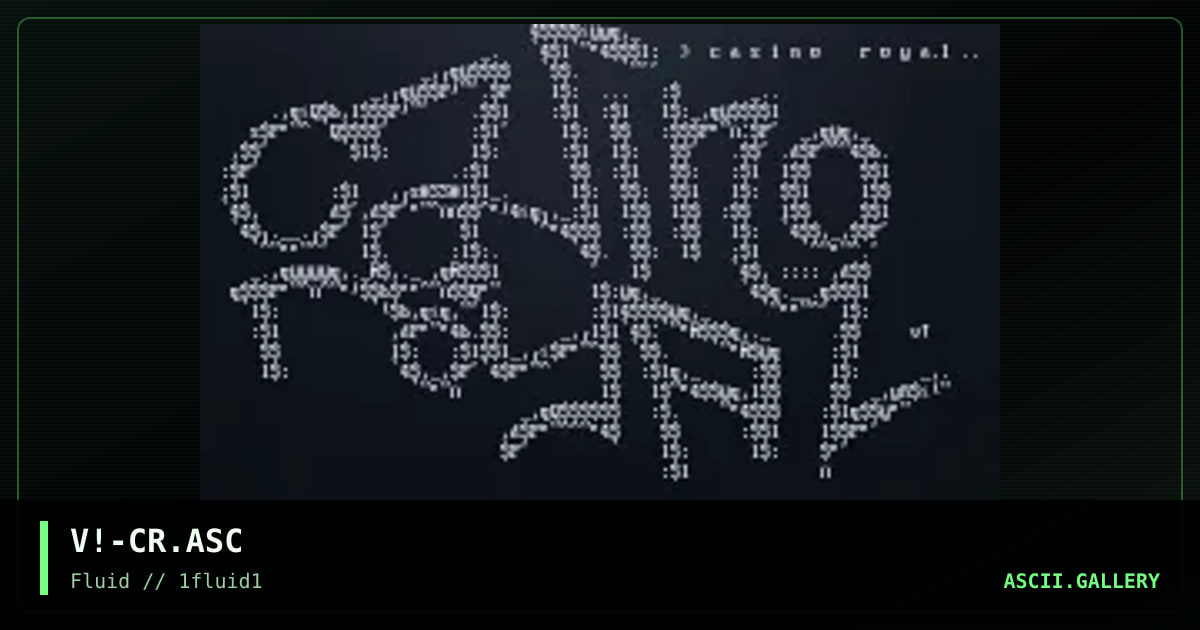 Casino Royal, by visionary, 2001