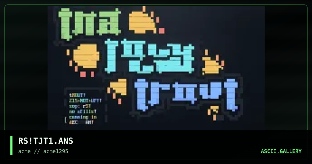 tHA jOLLY tROUT!, by rusty, 1995