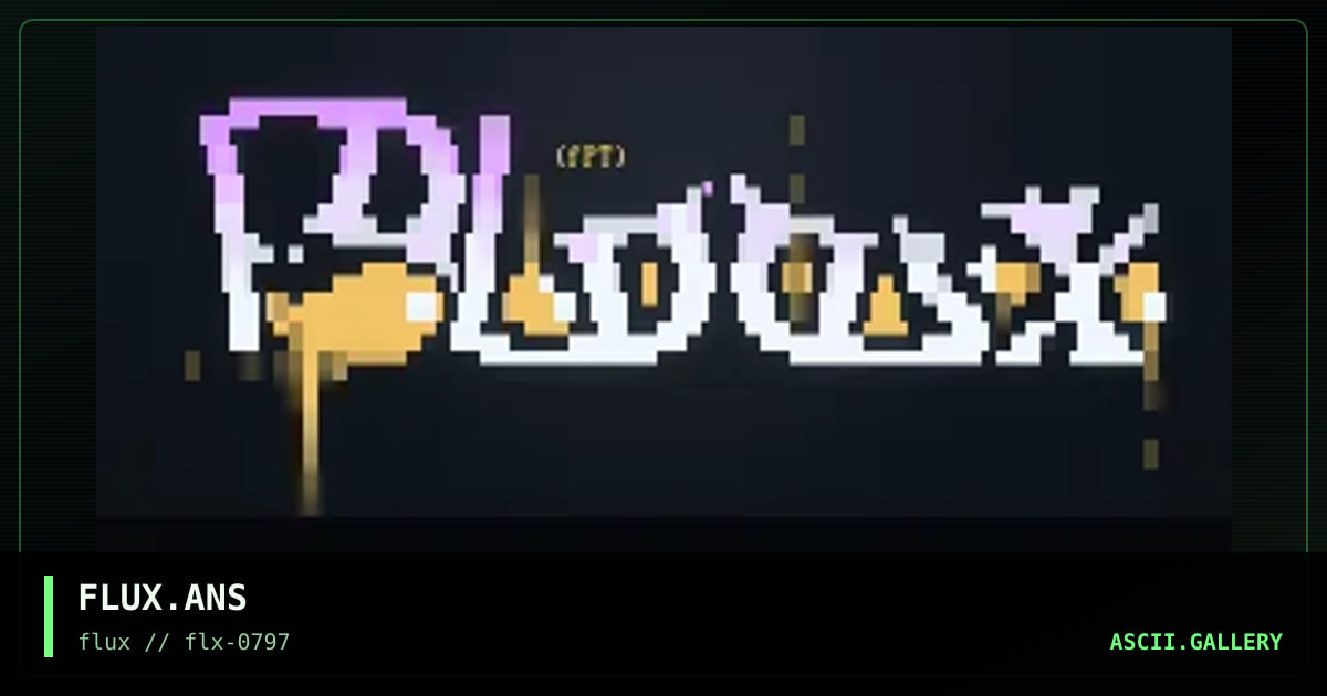 flux logo, by fat pacifist, 1997