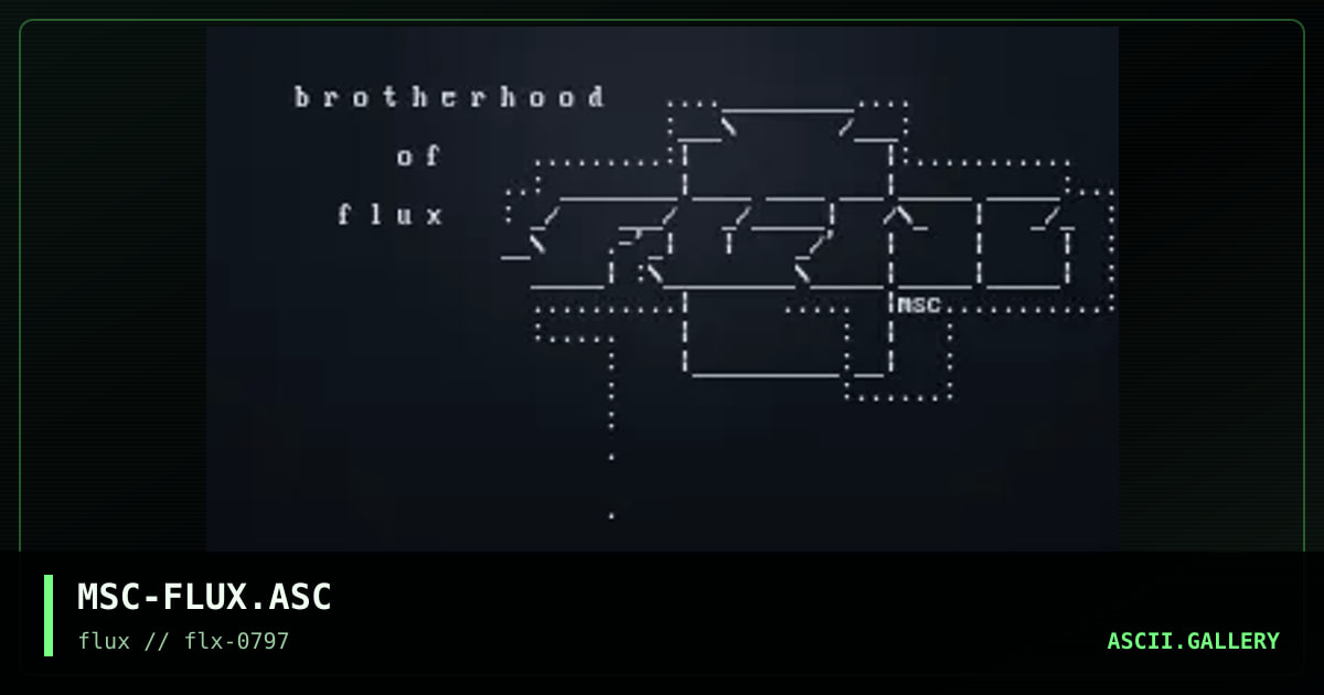 MSC-FLUX.ASC, by massacre, 1997