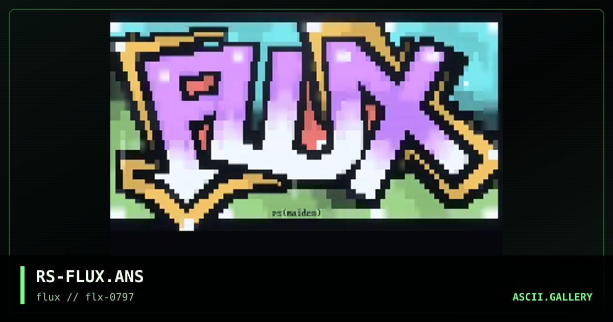 flux, by rorshack, 1997