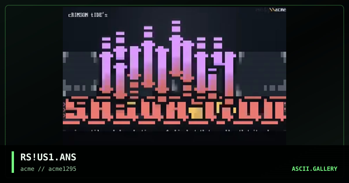 Unholy Salvation, by rusty, 1995
