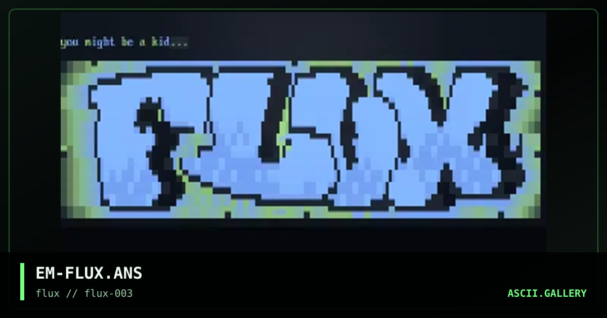 phlux lohgoh, by evil milkman, 1997