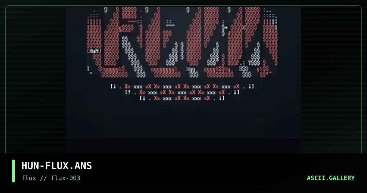FluX Logo, by hunter, 1997