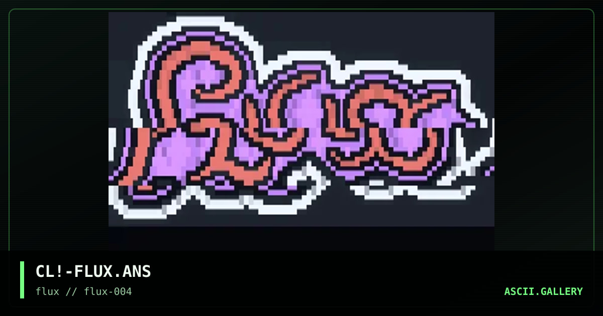 .:(fLUX^aNSI^lOGO):., by cleaner, 1997