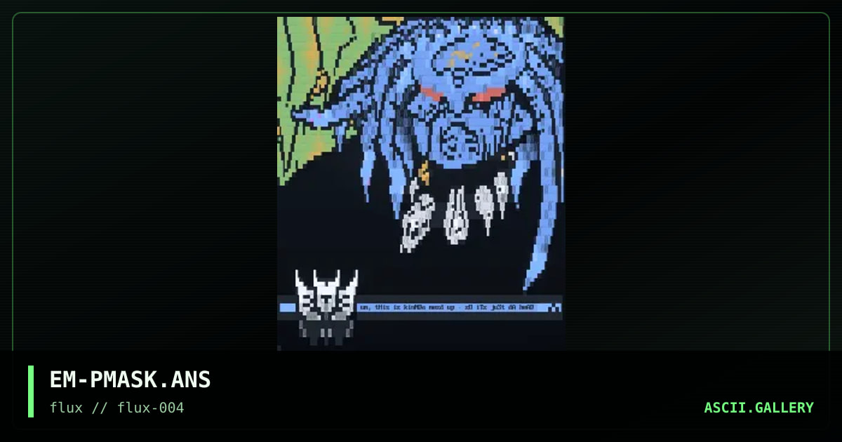 PREDAT0R mask, by evil milkman, 1997