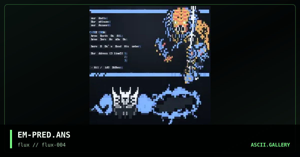 PREDAT0R user-app (fOr iRiDiUM), by evil milkman, 1997