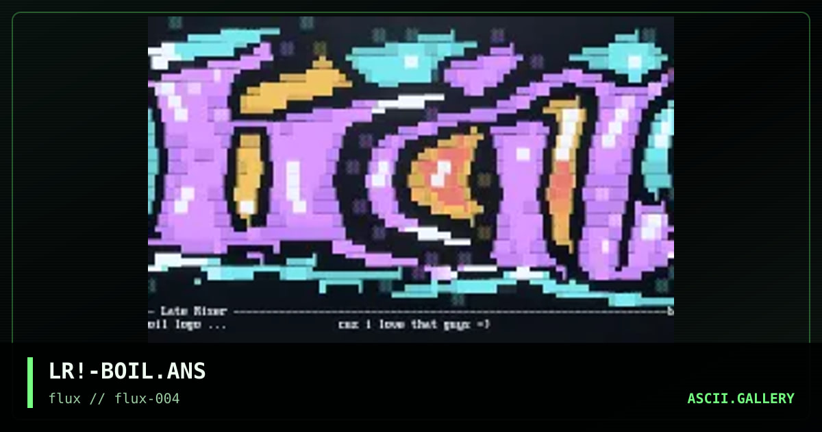 bunch of insane lamer logo, by late riser, 1997