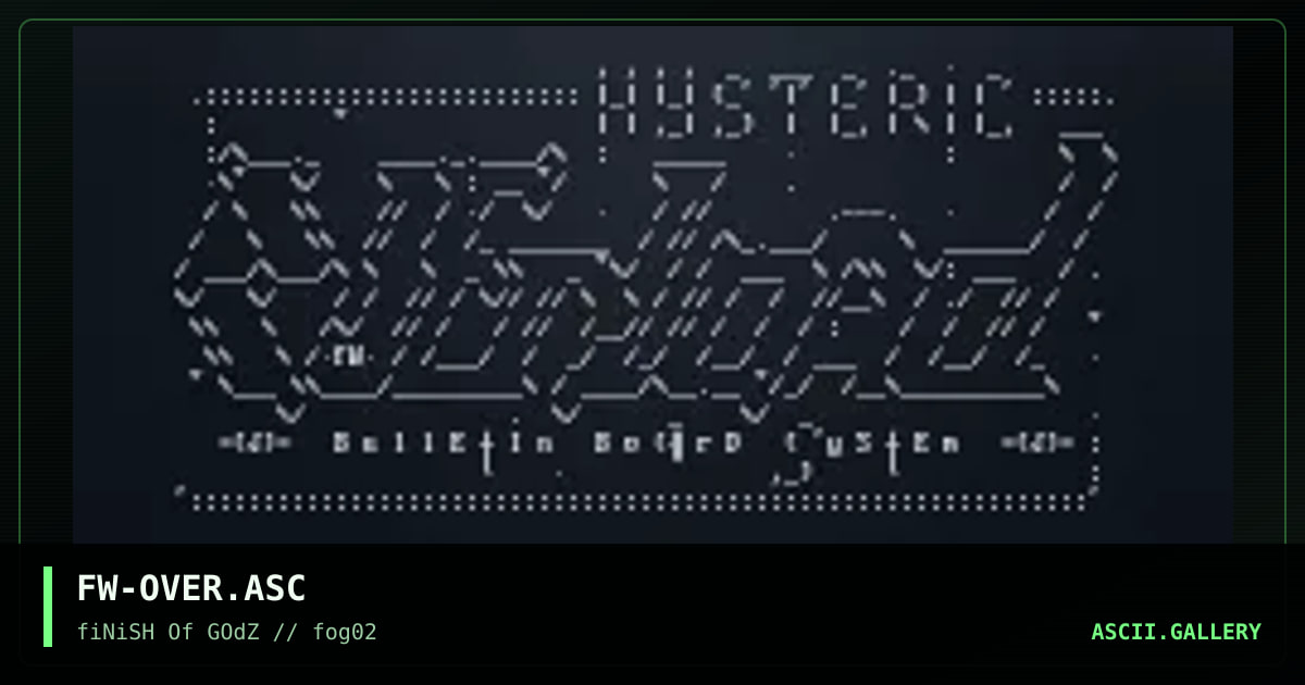 Hysteric Overload ASKi..., by fightwinder, 1995
